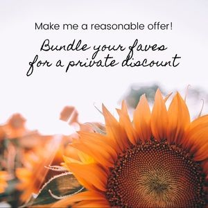 Bundle to save! Open to any reasonable offers 🌻